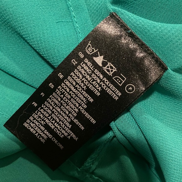 H&M One Shoulder Green Dress Size 6 - Picture 9 of 9